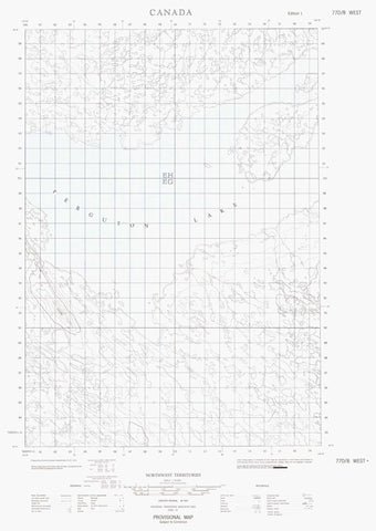 077D08W No Title Canadian topographic map, 1:50,000 scale