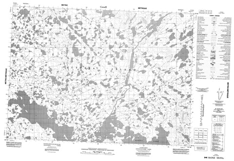 077D13 No Title Canadian topographic map, 1:50,000 scale