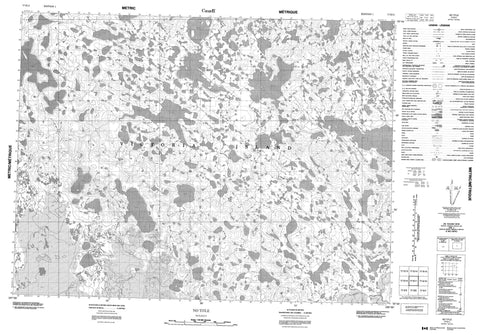 077E11 No Title Canadian topographic map, 1:50,000 scale