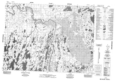 077E12 No Title Canadian topographic map, 1:50,000 scale