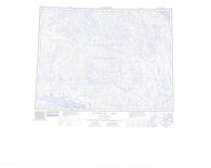 077E Washburn Lake Canadian topographic map, 1:250,000 scale