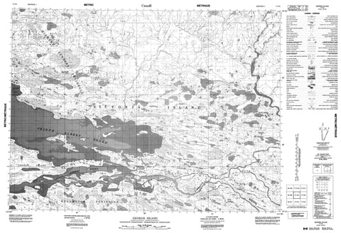 077F05 George Island Canadian topographic map, 1:50,000 scale