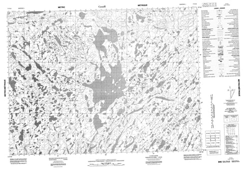 077F10 No Title Canadian topographic map, 1:50,000 scale