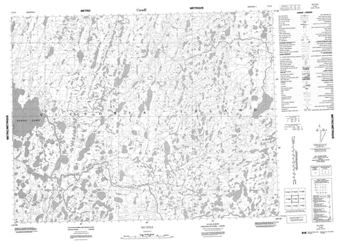 077G07 No Title Canadian topographic map, 1:50,000 scale