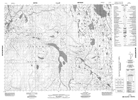 077G14 No Title Canadian topographic map, 1:50,000 scale