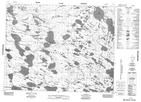 077H11 No Title Canadian topographic map, 1:50,000 scale