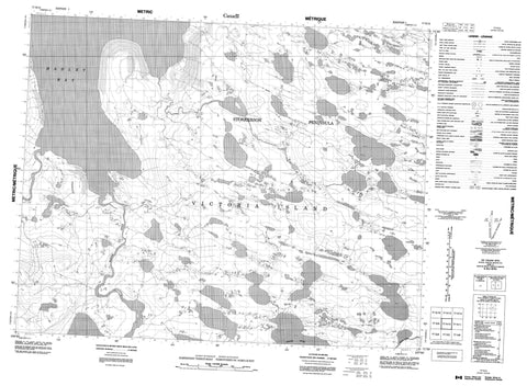 077H12 No Title Canadian topographic map, 1:50,000 scale