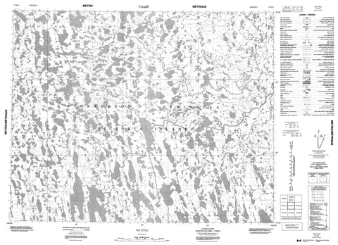 077H15 No Title Canadian topographic map, 1:50,000 scale