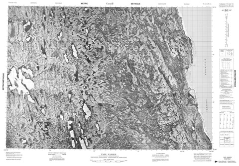 078A02 Cape Nansen Canadian topographic map, 1:50,000 scale