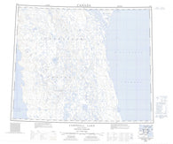 078A Campsall Lake Canadian topographic map, 1:250,000 scale