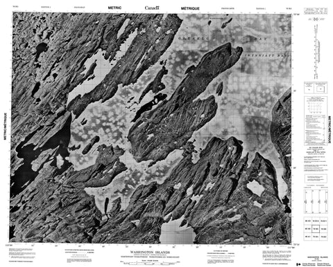 078B05 Washington Islands Canadian topographic map, 1:50,000 scale