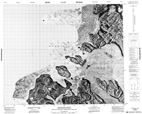 078B11 Reynolds Point Canadian topographic map, 1:50,000 scale