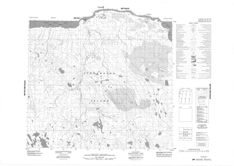 078D10 No Title Canadian topographic map, 1:50,000 scale