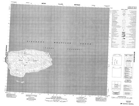 078D12 Kilian Island Canadian topographic map, 1:50,000 scale