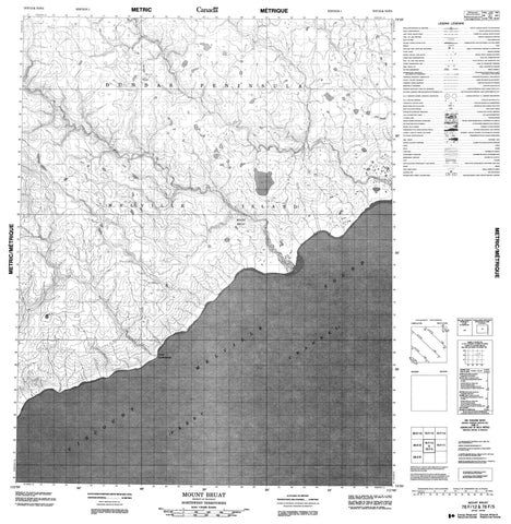 078F12 Mount Bruat Canadian topographic map, 1:50,000 scale