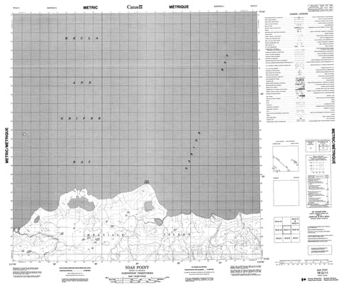 078G11 Nias Point Canadian topographic map, 1:50,000 scale