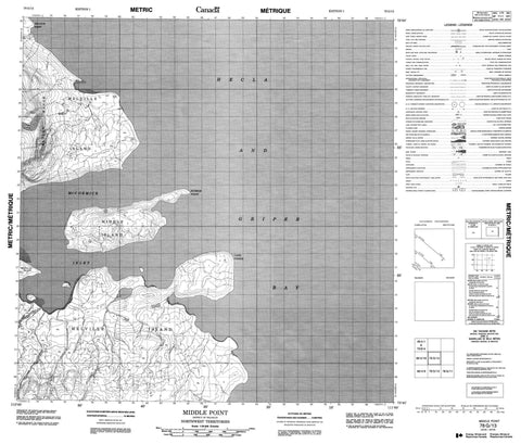 078G13 Middle Point Canadian topographic map, 1:50,000 scale