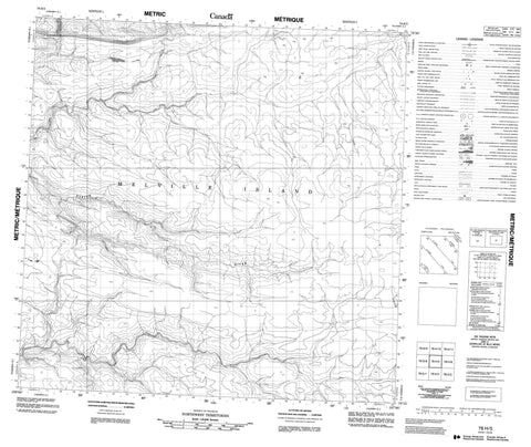 078H05 No Title Canadian topographic map, 1:50,000 scale