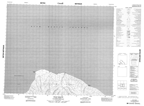 079A03 Boat Beach Canadian topographic map, 1:50,000 scale