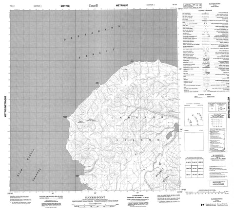 079A09 Success Point Canadian topographic map, 1:50,000 scale