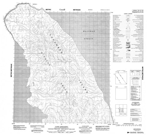 079D10 Cape Ahnighito Canadian topographic map, 1:50,000 scale