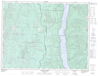 082E09 Burrell Creek Canadian topographic map, 1:50,000 scale