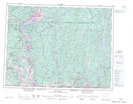 082E Penticton Canadian topographic map, 1:250,000 scale