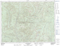 082F08 Grassy Mountain Canadian topographic map, 1:50,000 scale