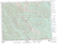 082G02 Inverted Ridge Canadian topographic map, 1:50,000 scale