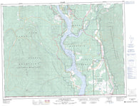 082G03 Lake Koocanusa Canadian topographic map, 1:50,000 scale