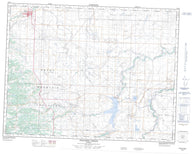 082H05 Pincher Creek Canadian topographic map, 1:50,000 scale