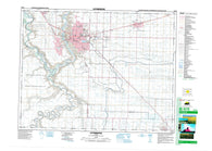 082H10 Lethbridge Canadian topographic map, 1:50,000 scale