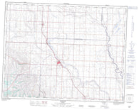 082I05 Nanton Canadian topographic map, 1:50,000 scale
