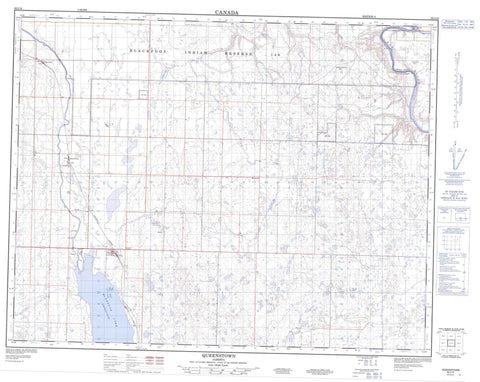 082I10 Queenstown Canadian topographic map, 1:50,000 scale