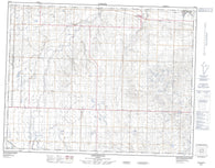 082I11 Arrowwood Canadian topographic map, 1:50,000 scale