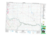 082I13 Dalemead Canadian topographic map, 1:50,000 scale