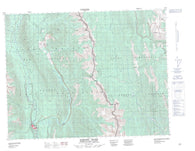 082J02 Fording River Canadian topographic map, 1:50,000 scale