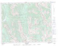 082J03 Mount Peck Canadian topographic map, 1:50,000 scale