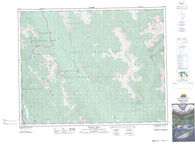 082J12 Tangle Peak Canadian topographic map, 1:50,000 scale