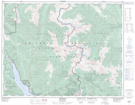 082K03 Rosebery Canadian topographic map, 1:50,000 scale