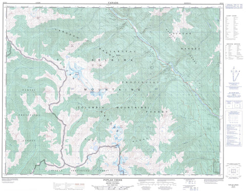 082K06 Poplar Creek Canadian topographic map, 1:50,000 scale