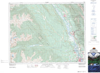082K09 Radium Hot Springs Canadian topographic map, 1:50,000 scale