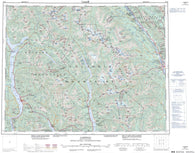082K Lardeau Canadian topographic map, 1:250,000 scale