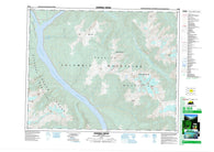 082M08 Downie Creek Canadian topographic map, 1:50,000 scale