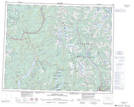 082M Seymour Arm Canadian topographic map, 1:250,000 scale