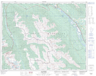 082N06 Blaeberry Canadian topographic map, 1:50,000 scale