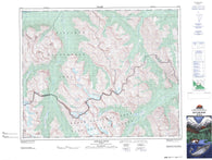 082N16 Siffleur River Canadian topographic map, 1:50,000 scale