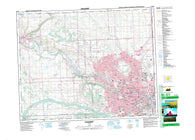 082O01 Calgary Canadian topographic map, 1:50,000 scale