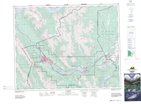 082O03 Canmore Canadian topographic map, 1:50,000 scale