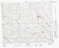 082O09 Didsbury Canadian topographic map, 1:50,000 scale